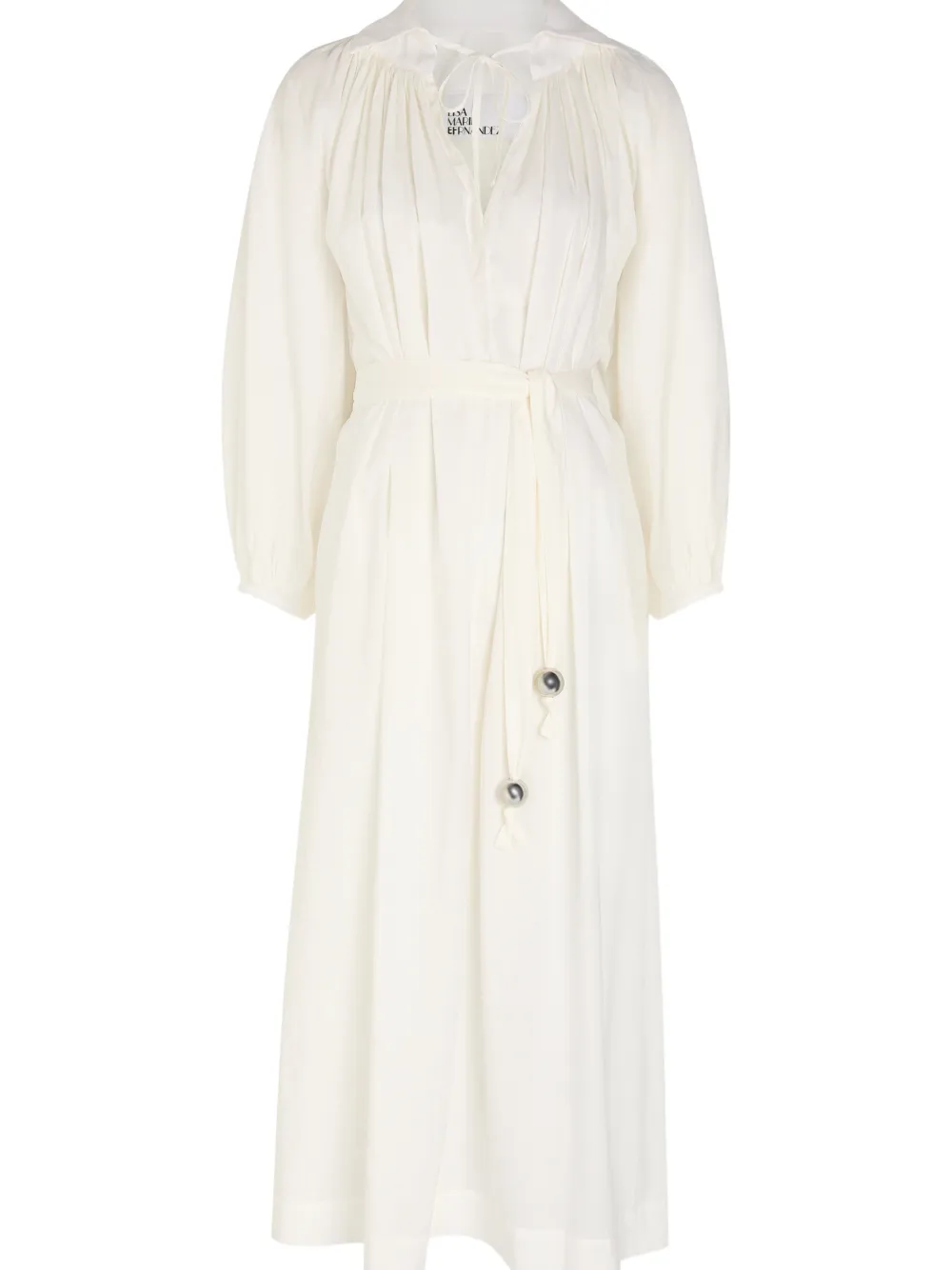 lisa marie fernandez maxi dress Lisa Marie Fernandez Belted Maxi Dress | White