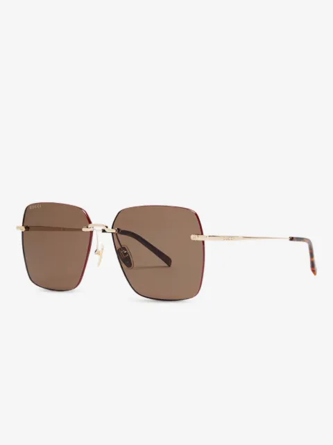 Gucci Eyewear Sonnenbrille mit eckigem Gestell