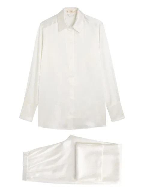 Olivia von Halle طقم بيجامة حرير 'باكال'