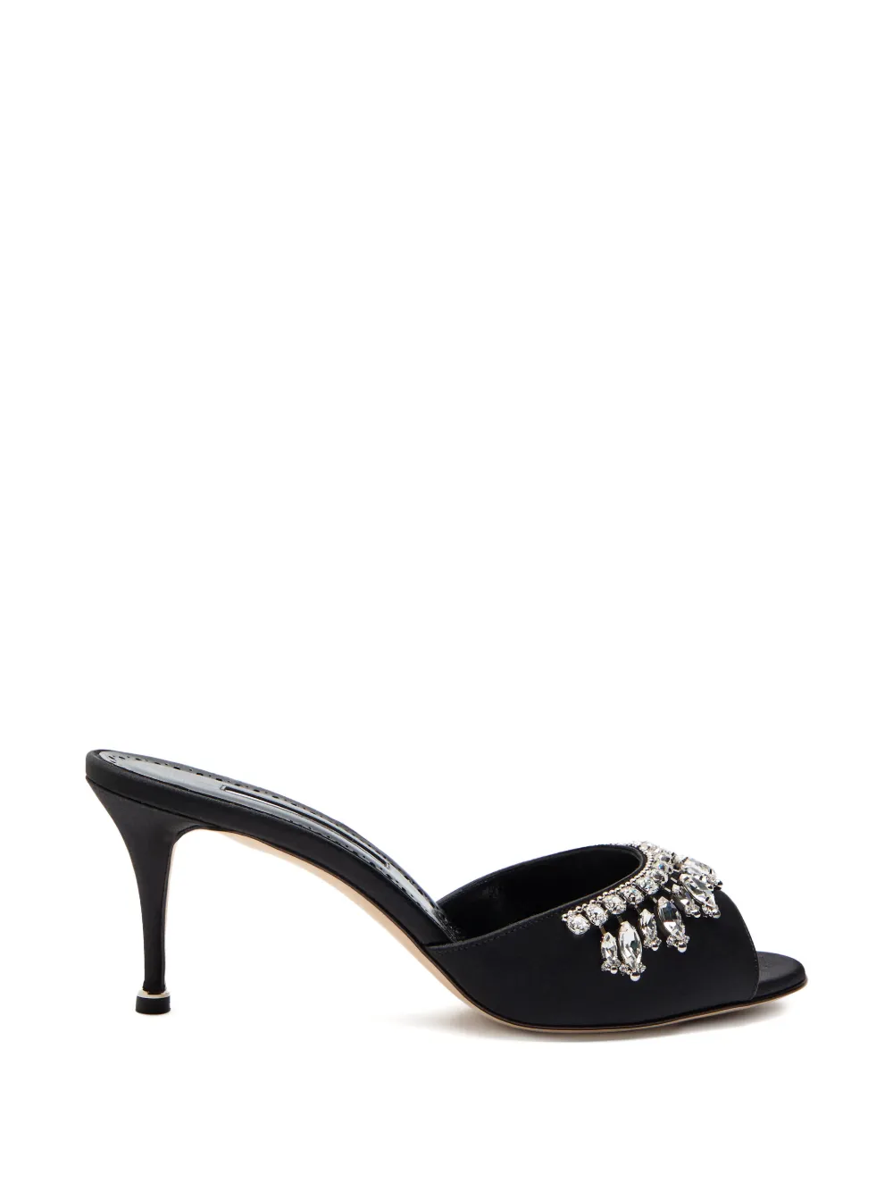 Manolo Blahnik Tulimu crystal-embellished heeled mules Zwart