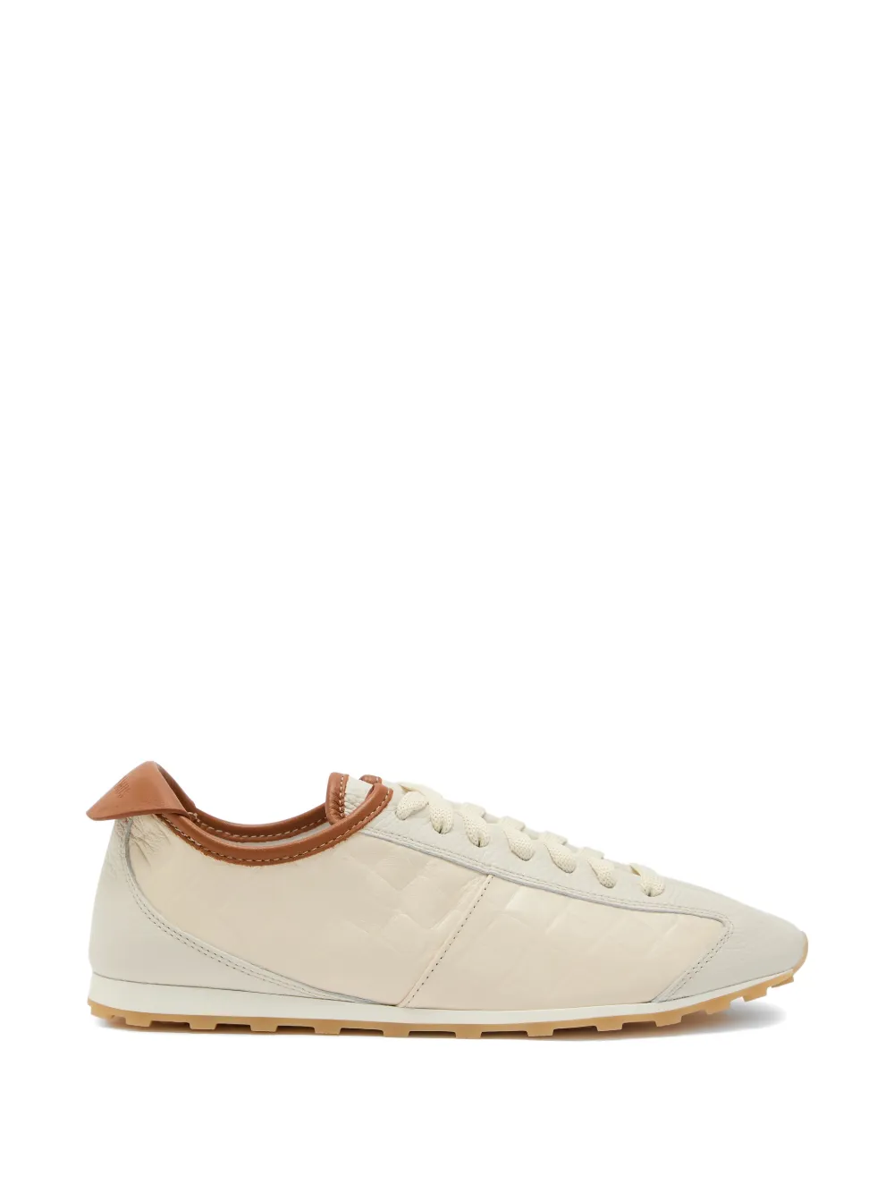 Jacquemus crocodile-debossed sneakers Beige