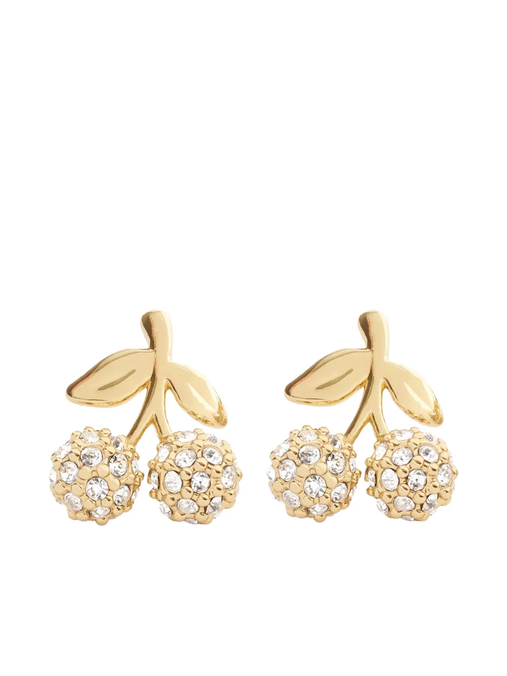 Coach embellished cherry stud earrings - Oro