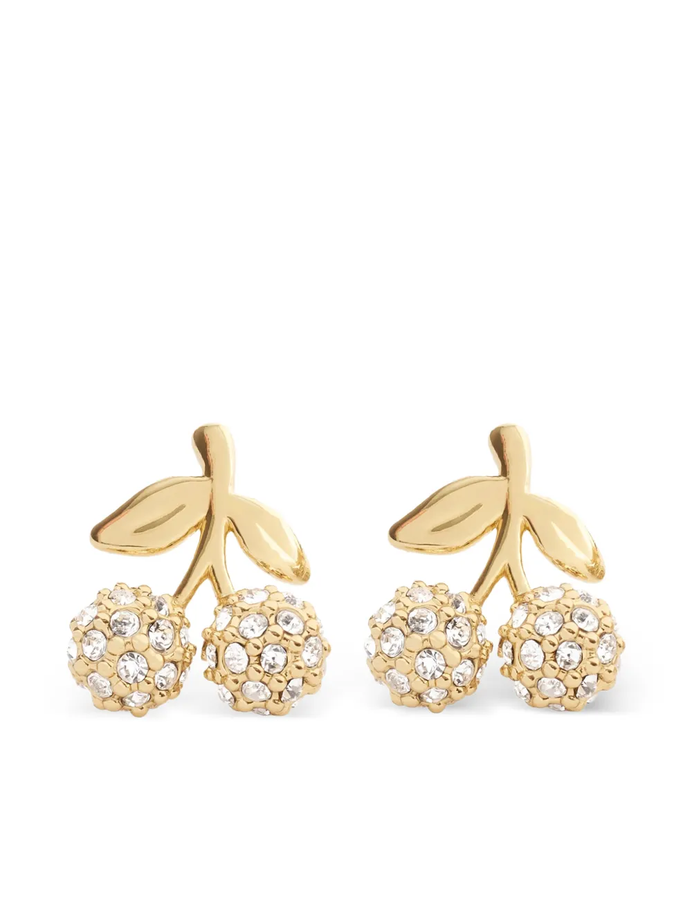 Coach embellished cherry stud earrings - Oro