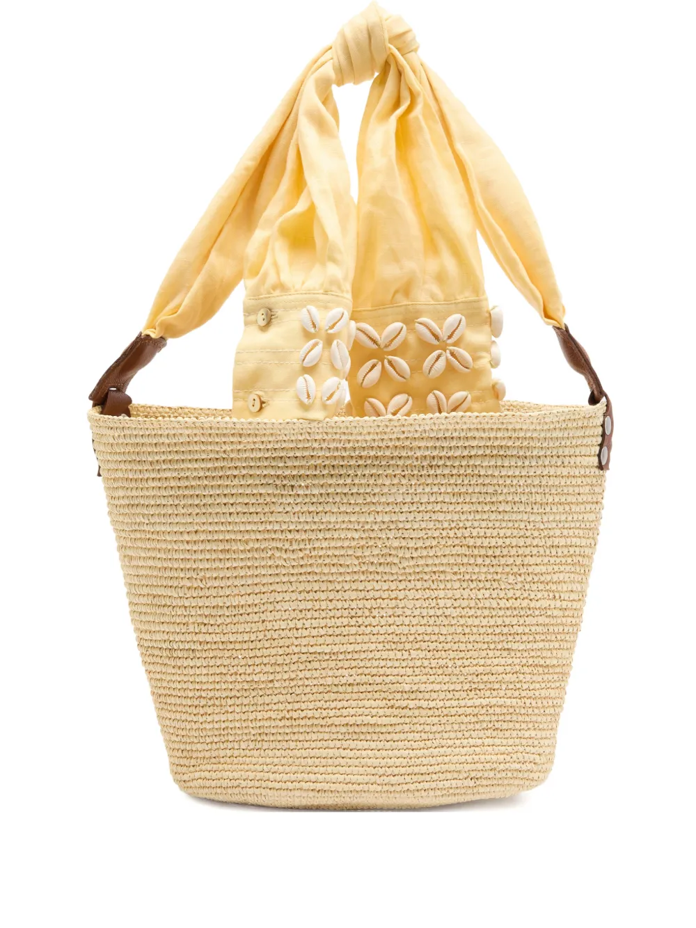 Sensi Studio Borsa tote media con decorazione - Toni neutri