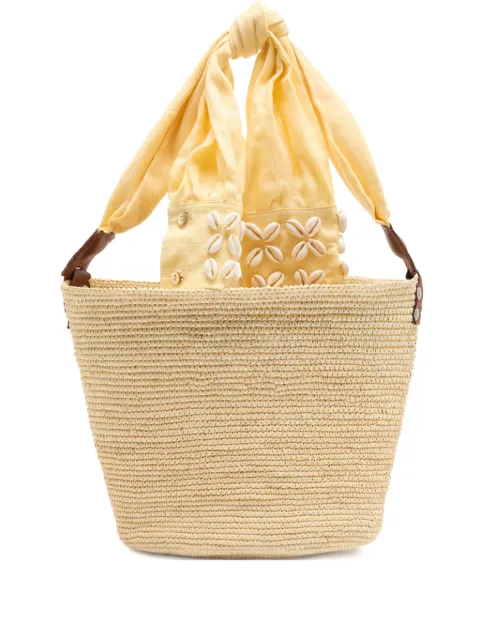 Sensi Studio medium shell-embellished tote bag