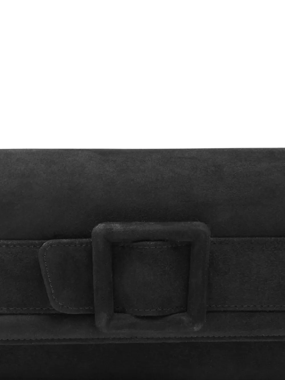 Manolo Blahnik Maygot clutch met gesp - Zwart