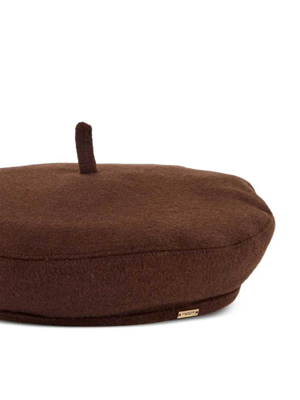 Eugenia Kim Baret met plakkaat - Bruin