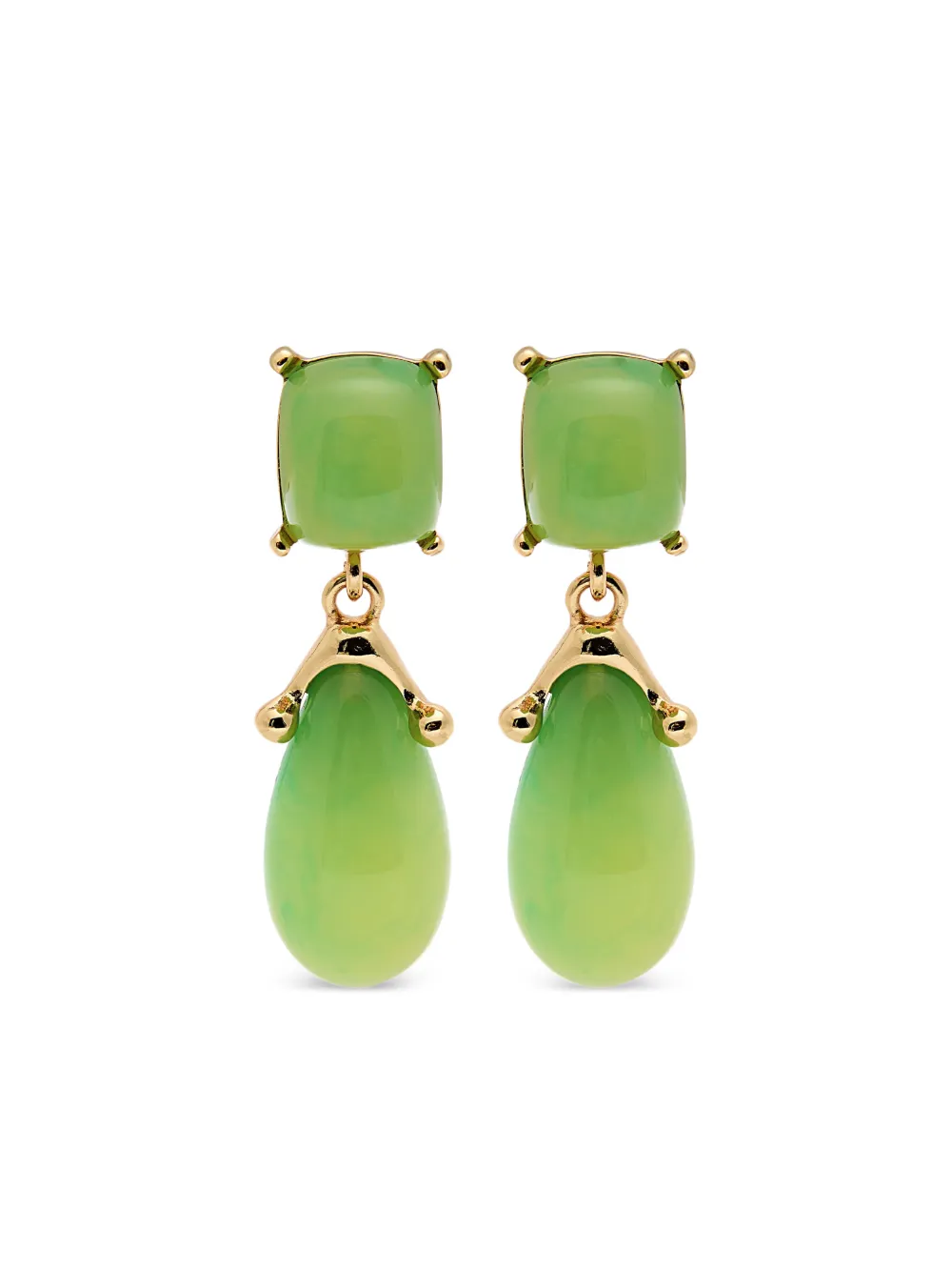 Kenneth Jay Lane Orecchini a clip - Verde