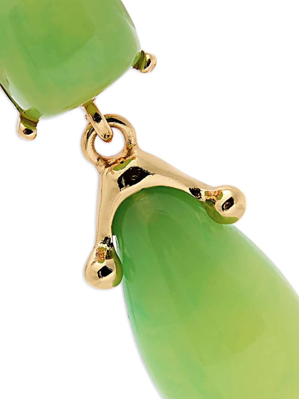 Kenneth Jay Lane Oorclips - Groen