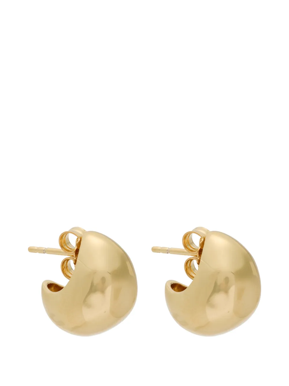 Nina Ricci Sculpted Earrings In Brown