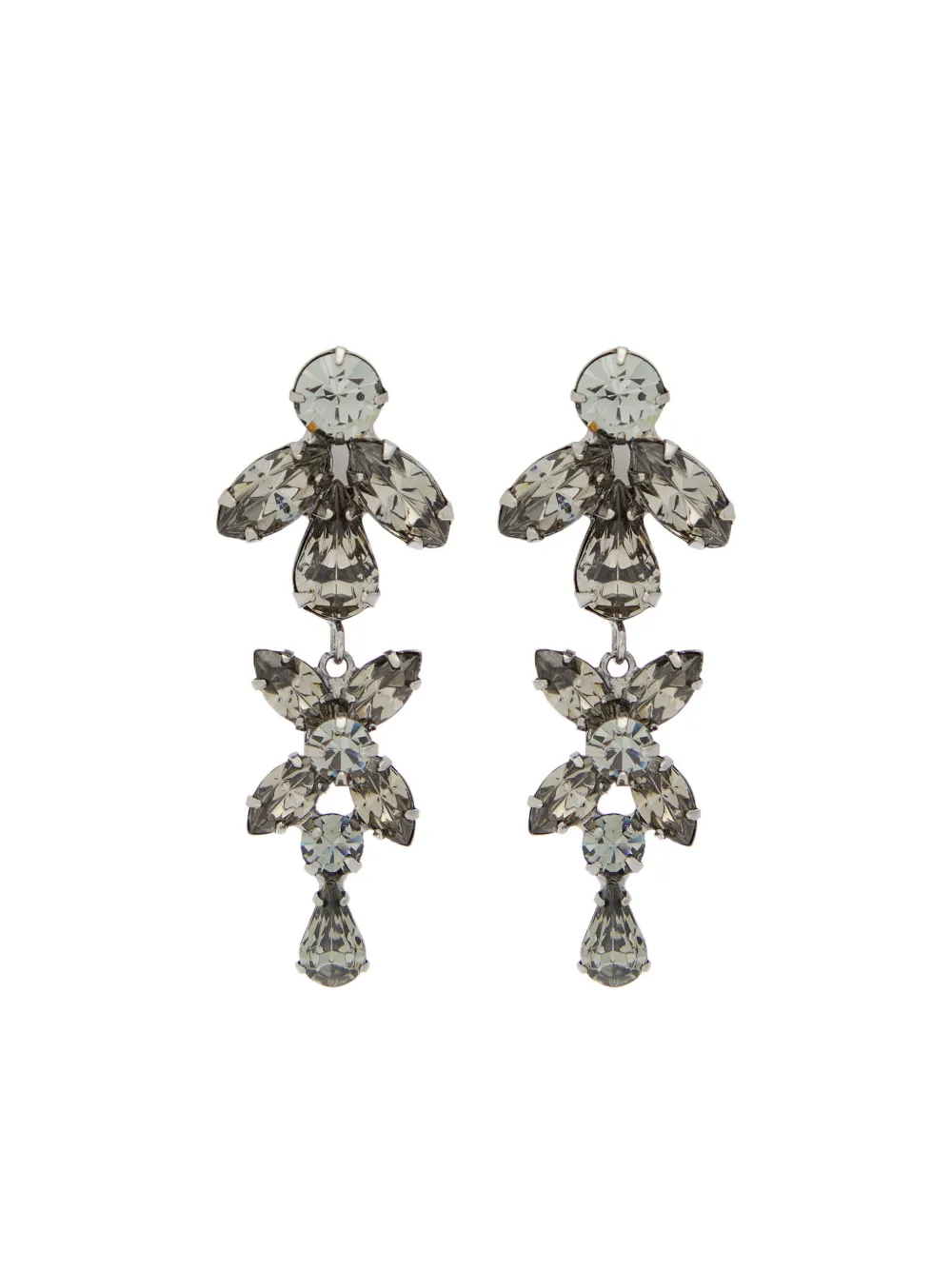 Jennifer Behr Liss teardrop embellished earrings - Silver