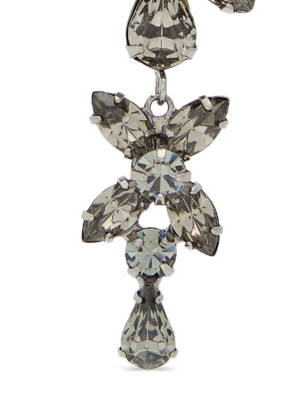 Jennifer Behr Liss oorbellen verfraaid met traan - Zilver