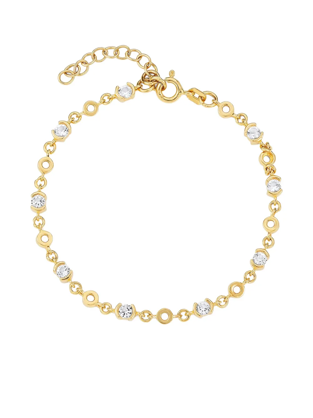 V JEWELLERY Bracciale con dettaglio circolare - Oro