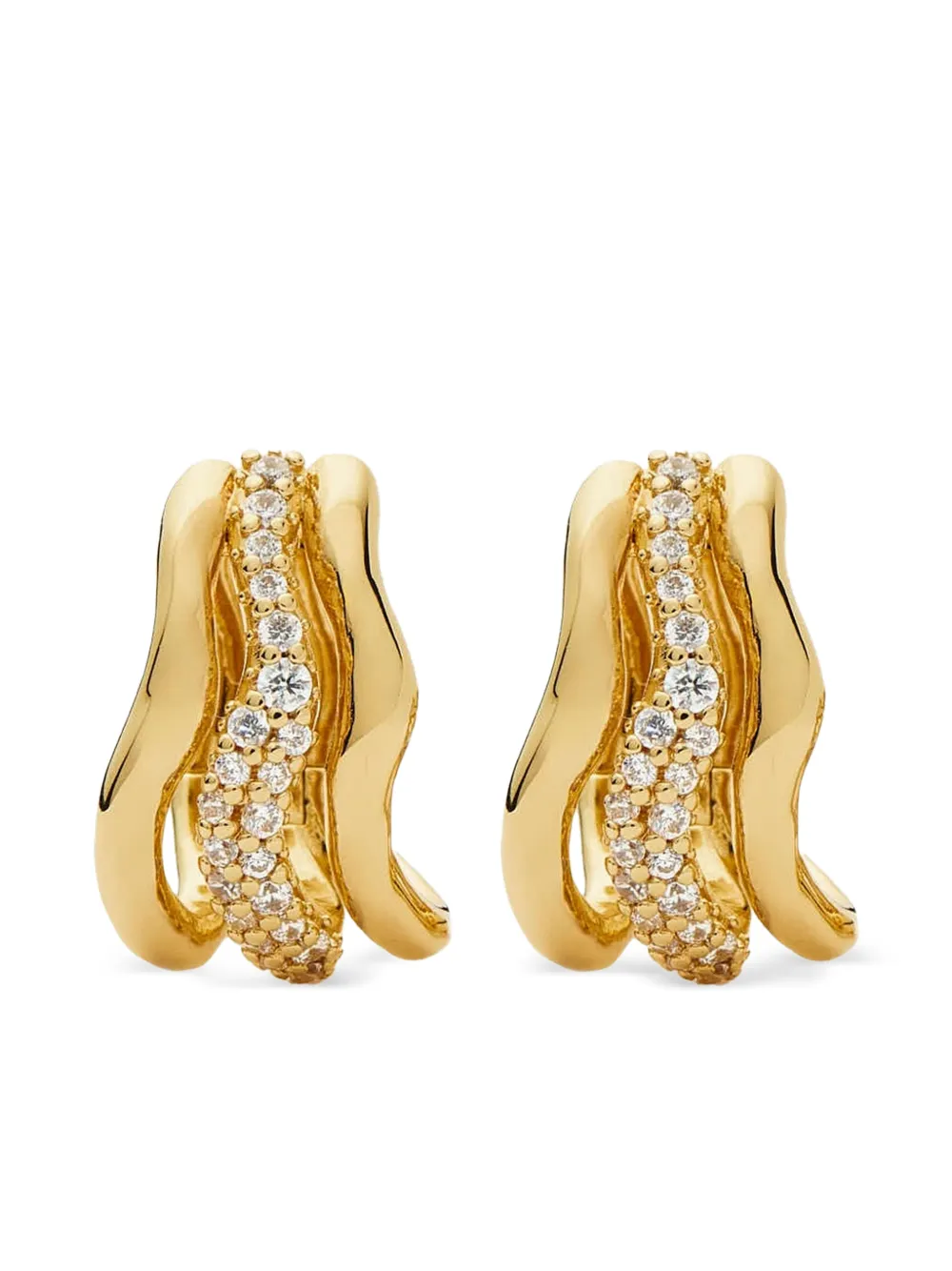 Missoma Orecchini a cerchio Molten - Oro