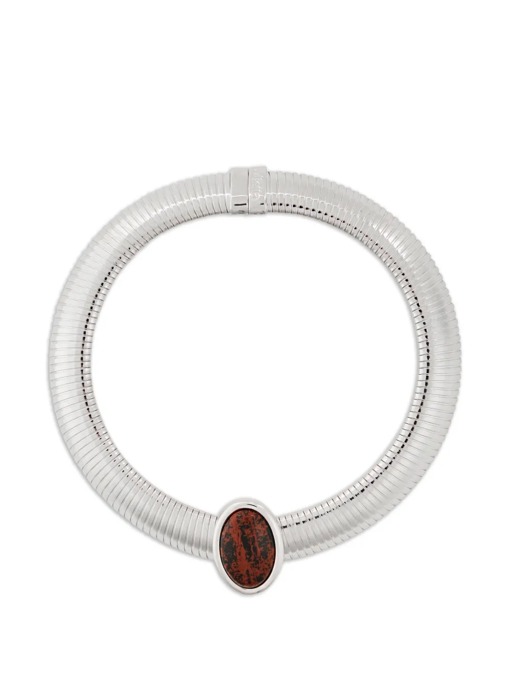 JULIETTA oval-embellishment necklace - Argento