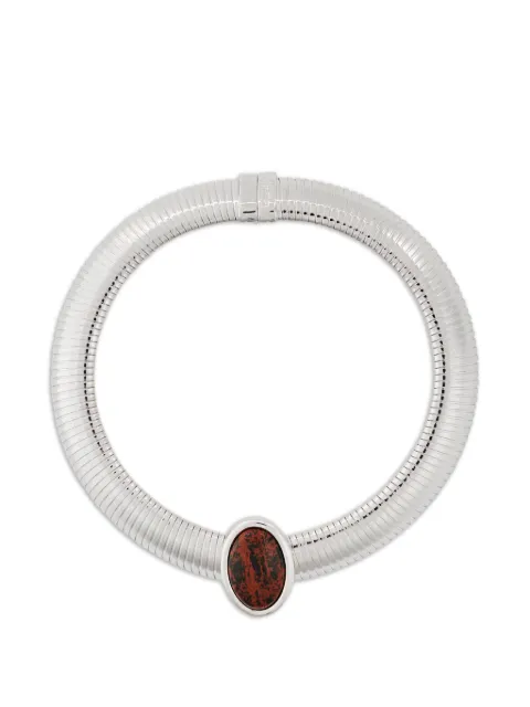 JULIETTA oval-embellishment necklace