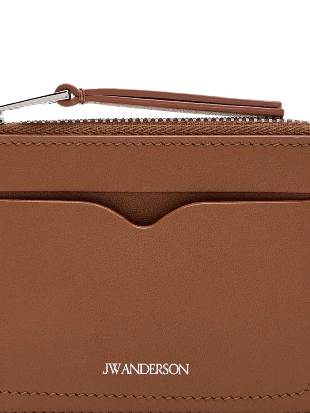 JW Anderson Leren portemonnee met rits - Bruin