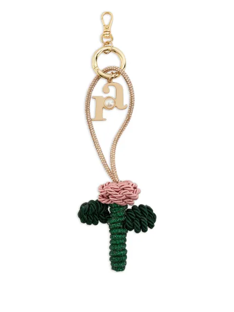 Rosantica flower-detail bag charm