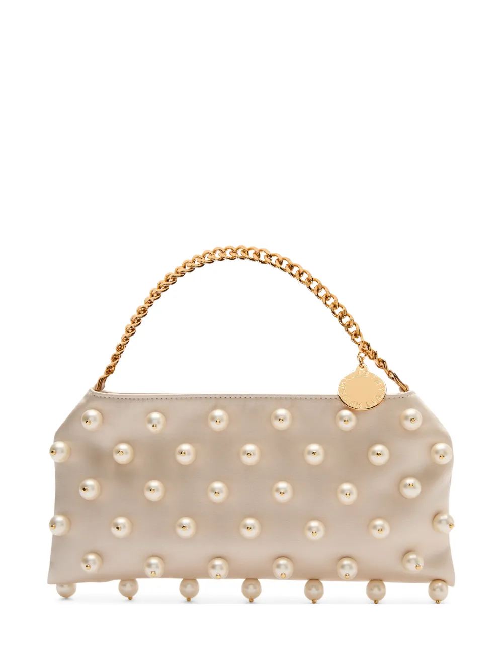 Stella McCartney pearl chain-handle tote bag - Toni neutri