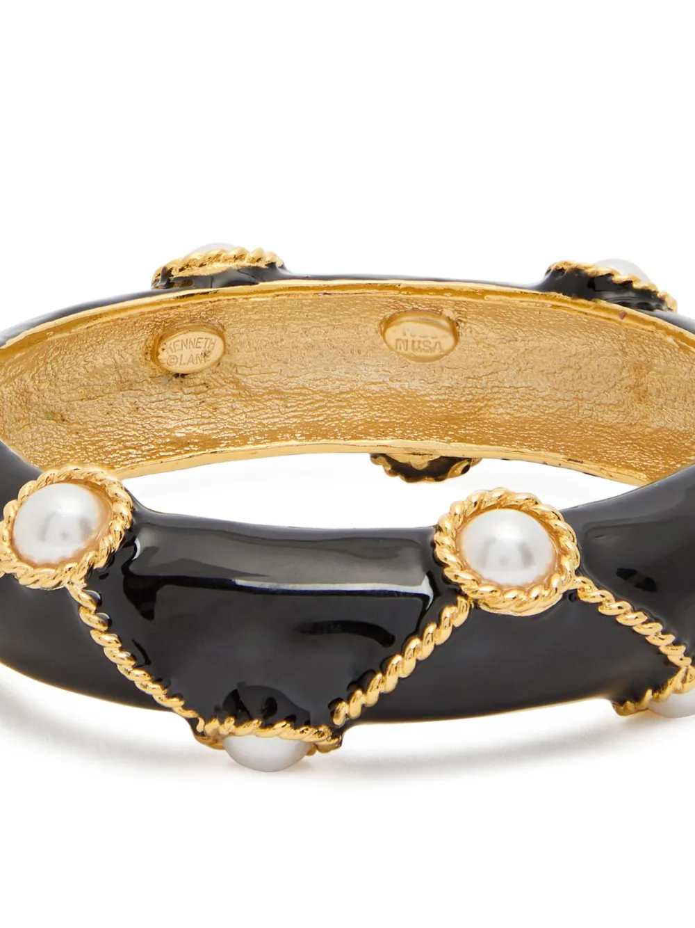 Kenneth Jay Lane Armband met gevlochten detail - Goud