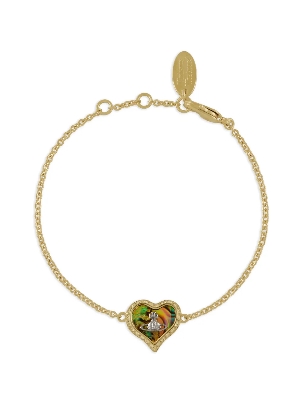 Vivienne Westwood heart-charm bracelet - Oro