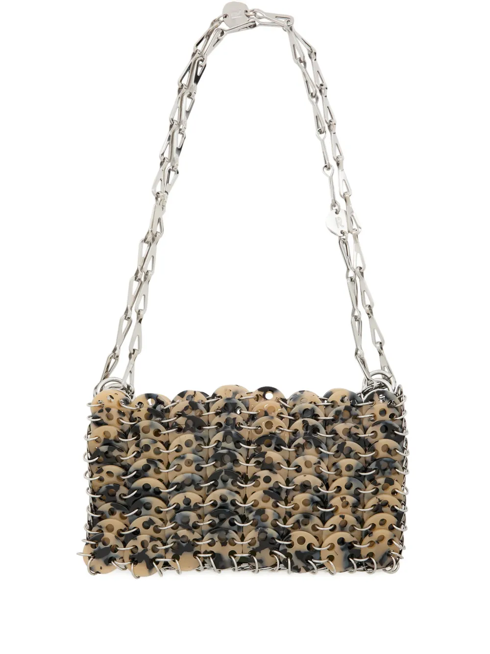 Rabanne disc-chain shoulder bag - Toni neutri