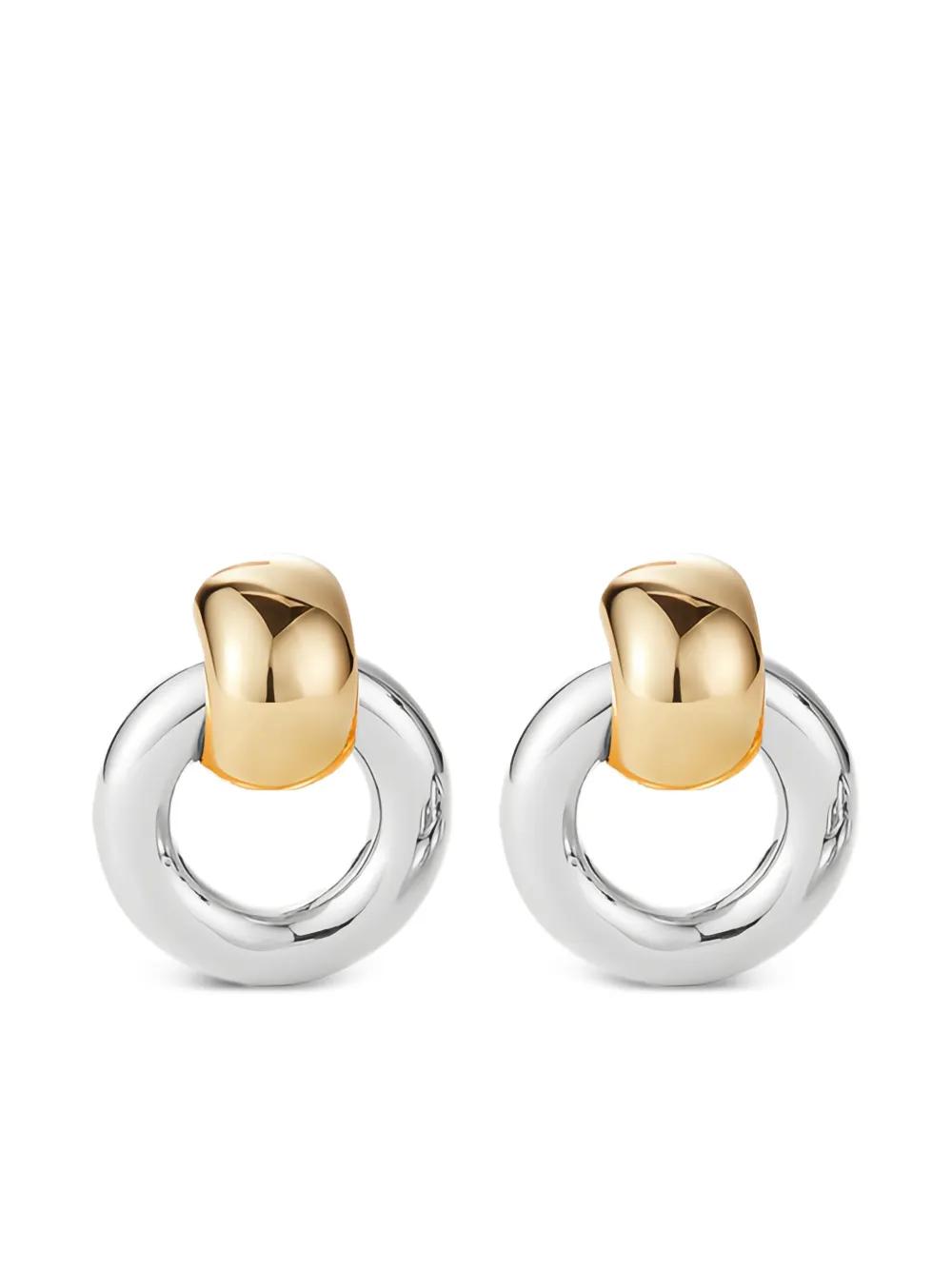 Jenny Bird Mega Faye Knockers two-tone earrings - Silver