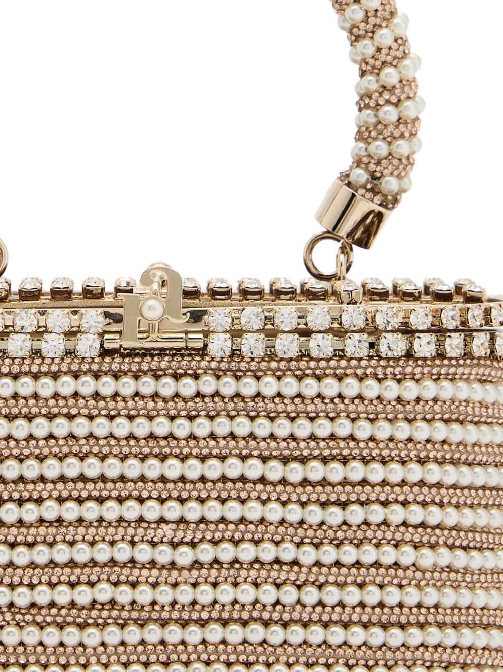  Rosantica Holli Libellula Pearl Embellished Mini Bag - White 