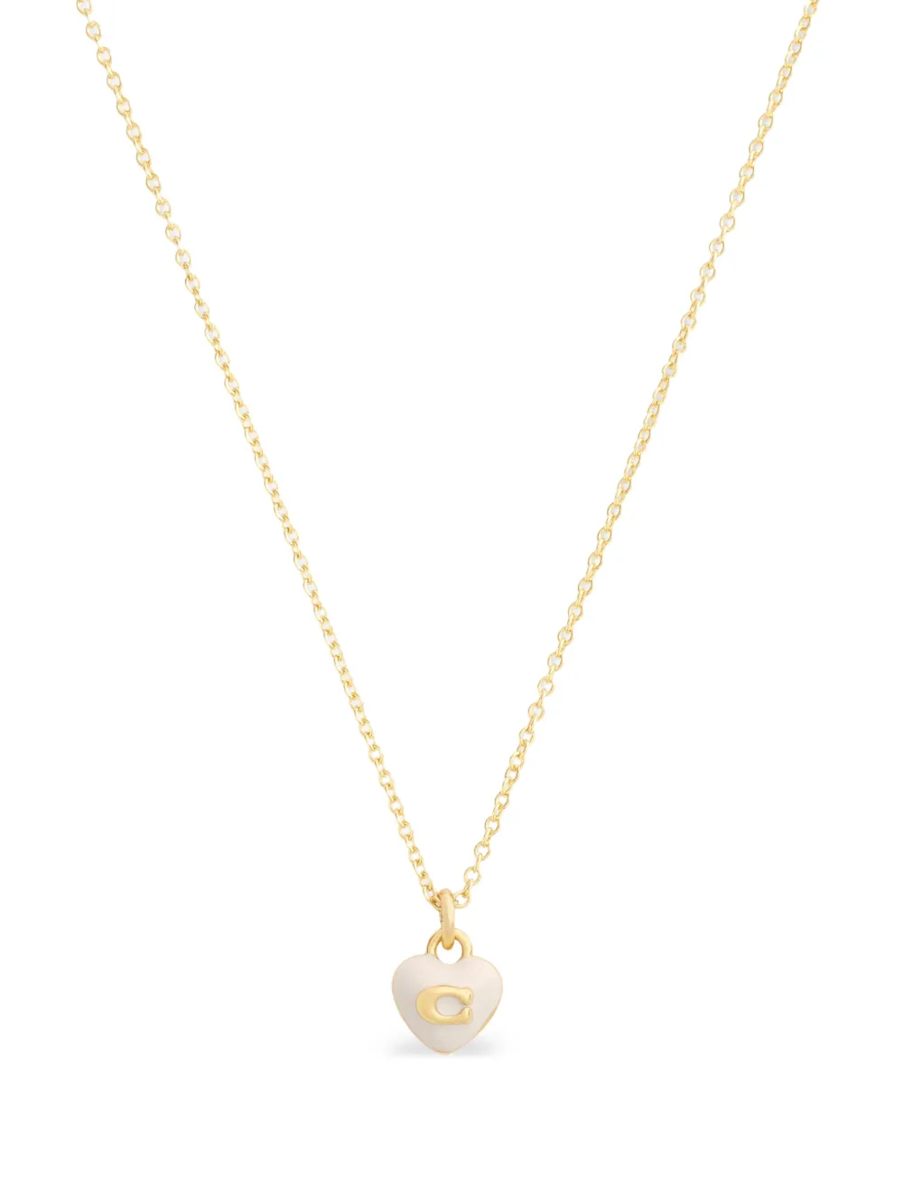 Coach Collana con pendente a cuore - Oro