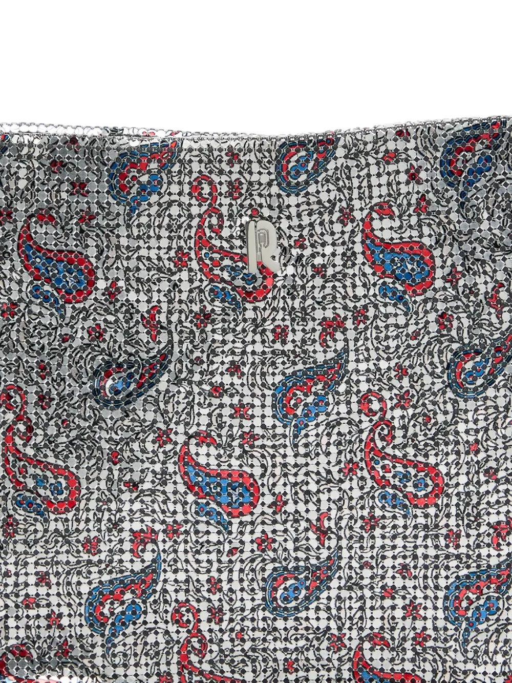 Rabanne Clutch met paisley-print - Grijs