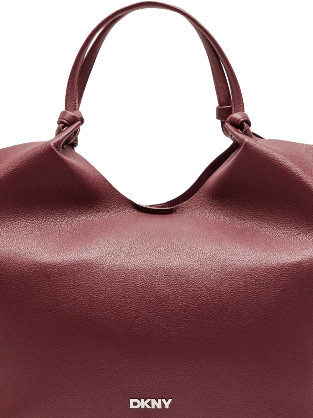 DKNY Shopper met geknoopt handvat Rood