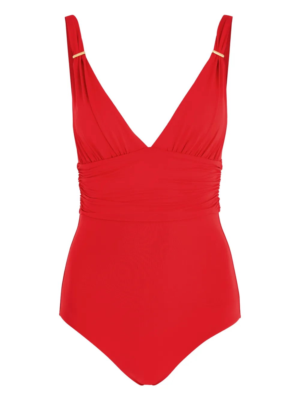 Melissa Odabash Panarea V-neck swimsuit - Rot