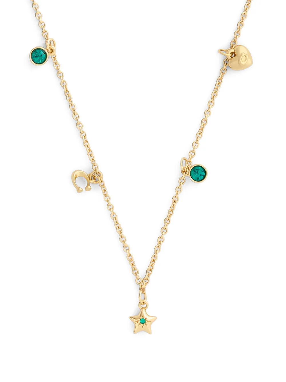  Coach Star-pendant Necklace - Gold 