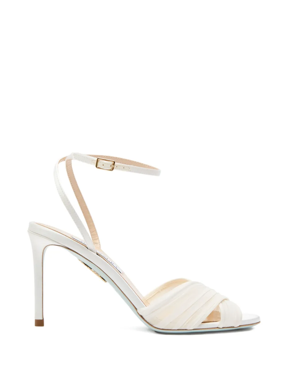Aquazzura Voile sandalen met gekruiste bandjes Wit