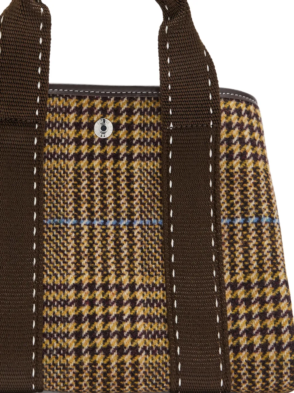 Rue De Verneuil S Travers&eacute;e geruite shopper - Bruin