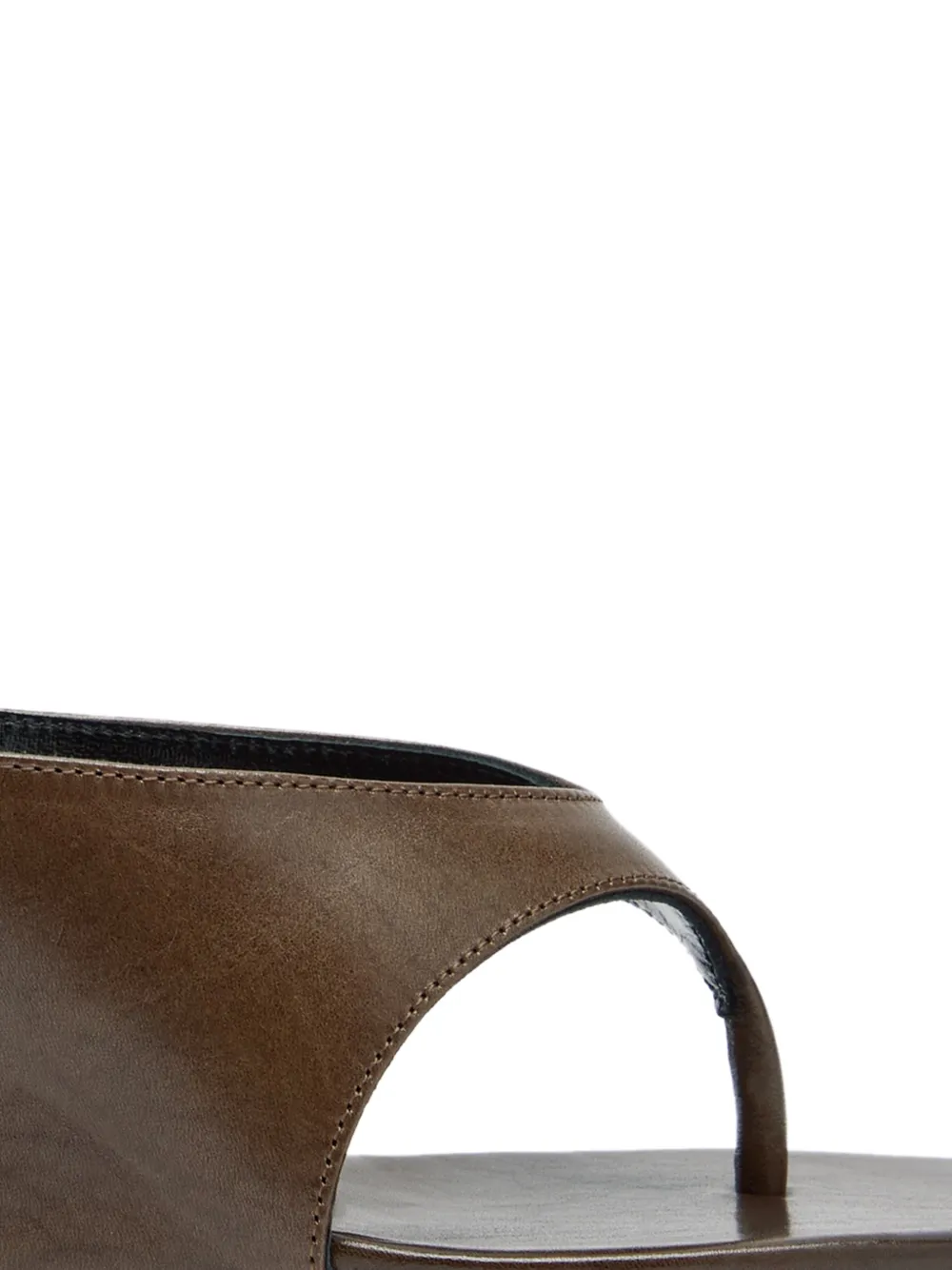 Jude Yaga sandalen met sleehak Bruin