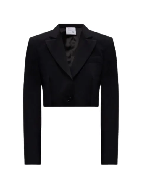 VETEMENTS veste crop à simple boutonnage