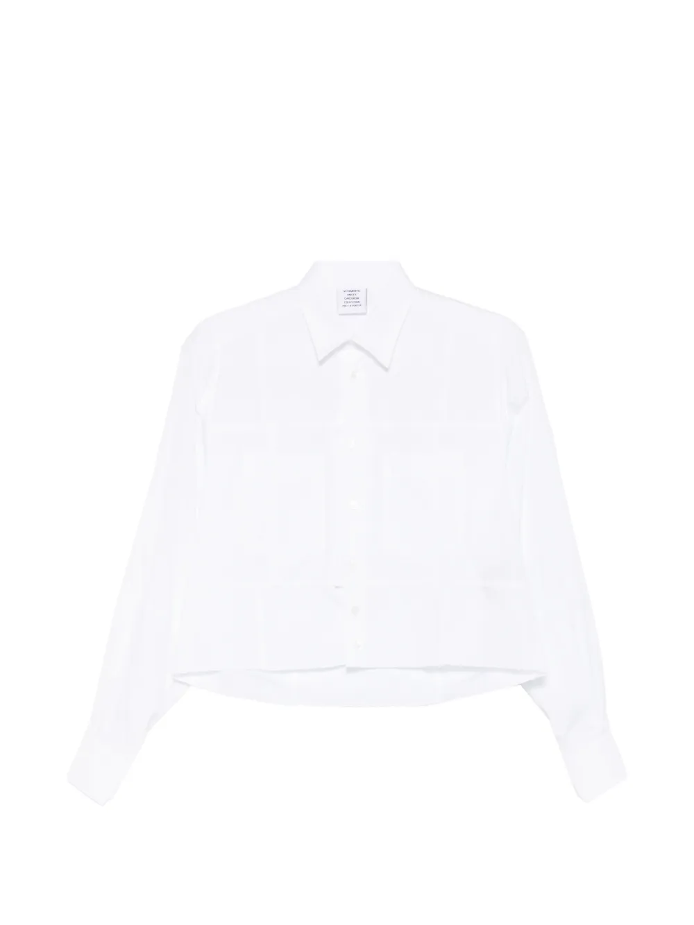 VETEMENTS long-sleeve pocket shirt - Bianco