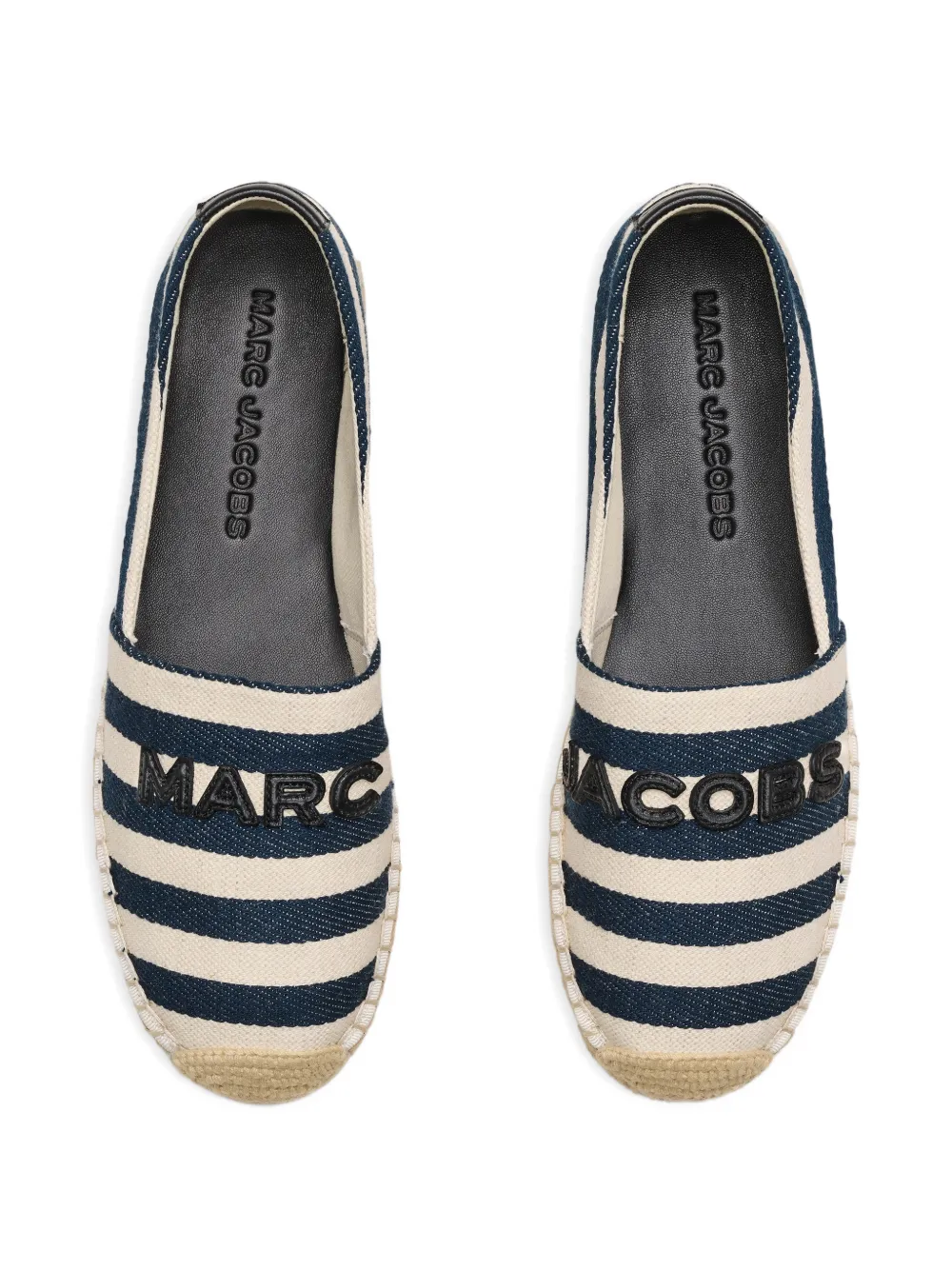 Marc Jacobs The Striped Canvas espadrilles Blauw