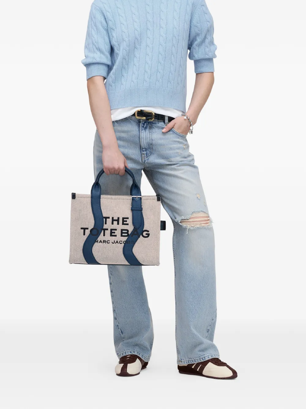 Marc Jacobs Medium The Wavy canvas shopper Beige