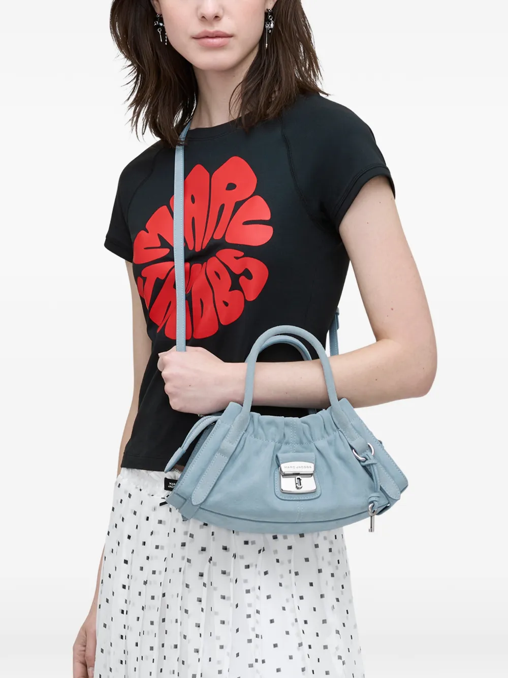 Marc Jacobs Kleine The Suede Cristina shopper Blauw