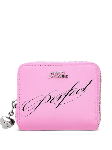 Marc Jacobs logo charm leather wallet