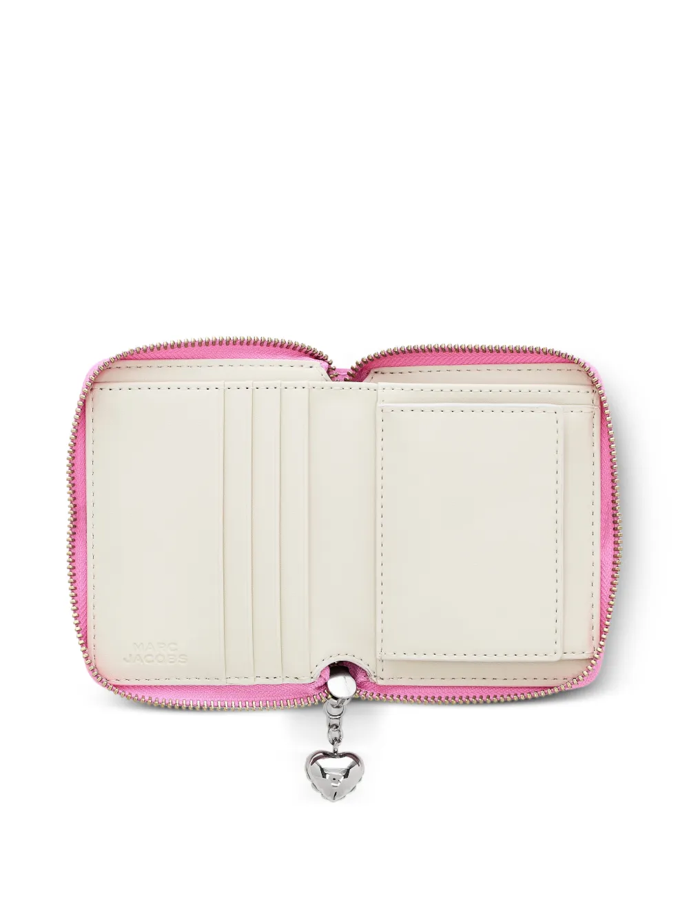 logo charm leather wallet