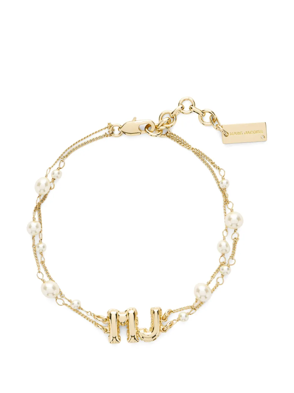 Marc Jacobs The Pearl Mj Balloon Bracelet In 골드 톤