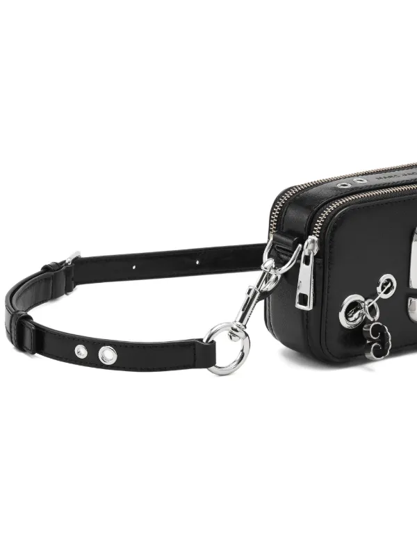 Marc Jacobs Grommet Snapshot Shoulder Bag | Black | FARFETCH