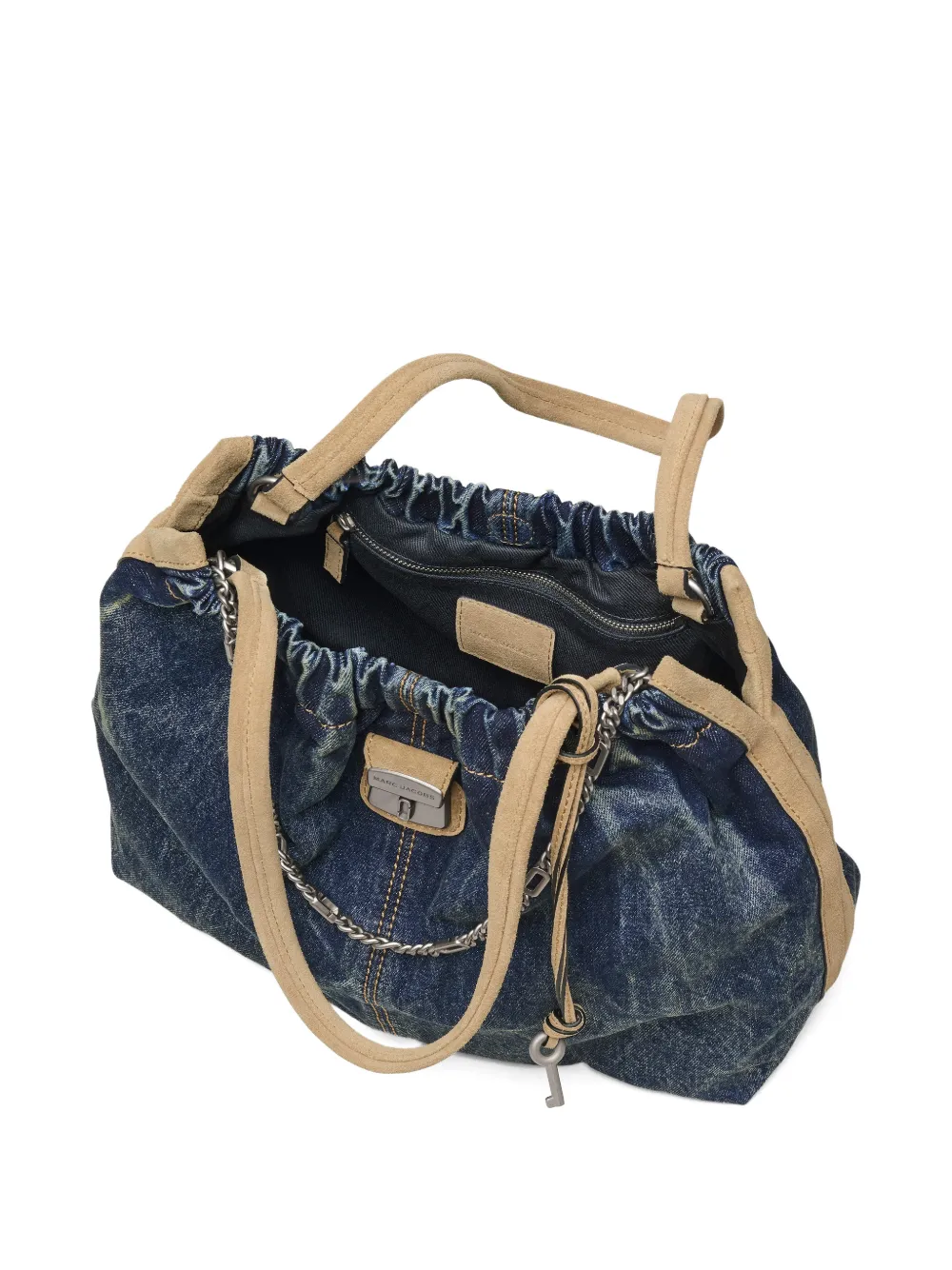 Marc Jacobs The Denim Cristina suède shopper Blauw