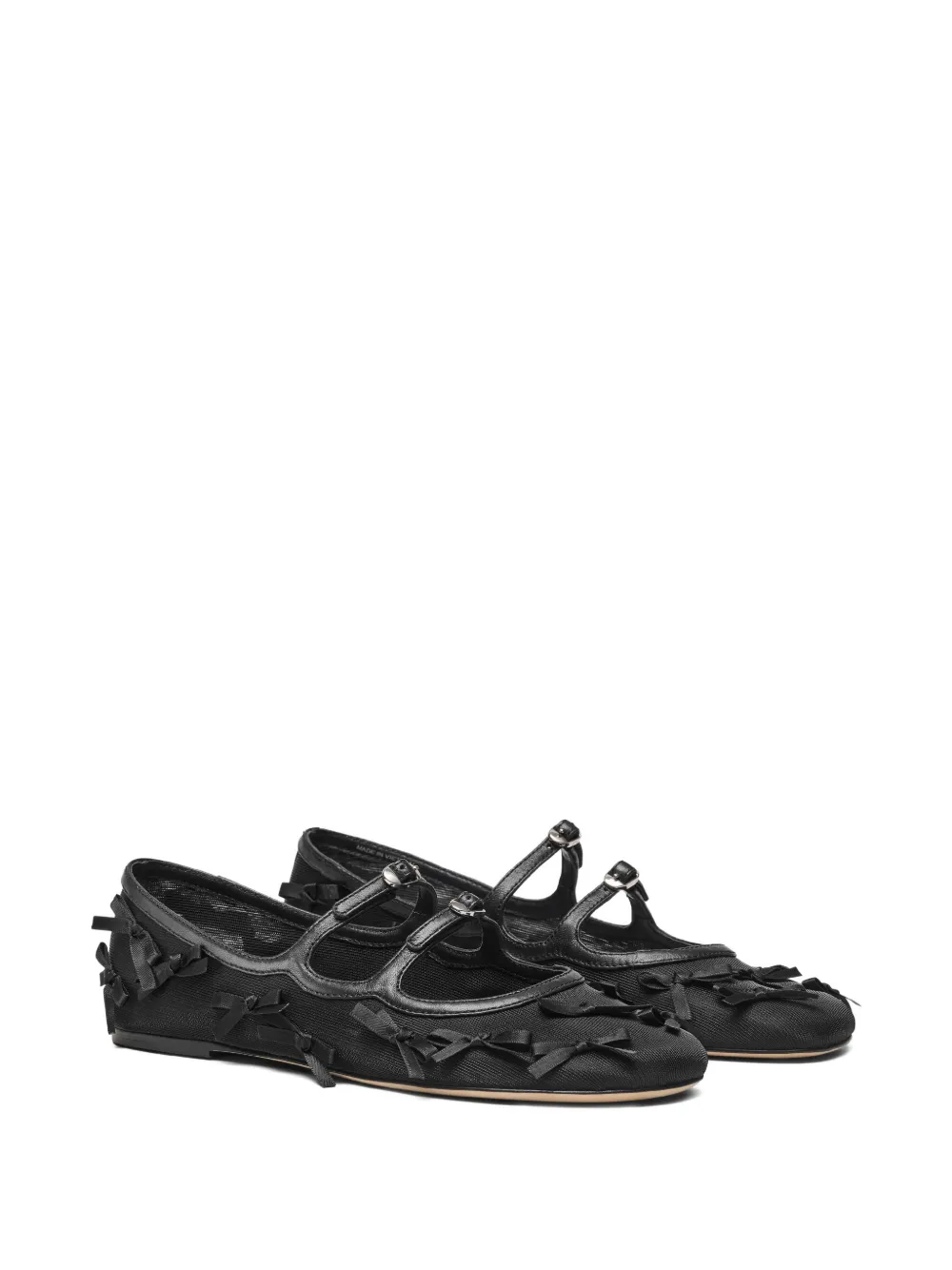 Marc Jacobs Ballerina's met strikdetail Zwart