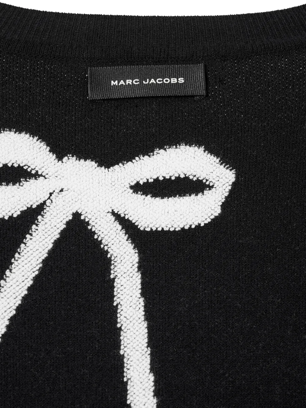 Marc Jacobs Trui met ronde hals en strikdetail Zwart