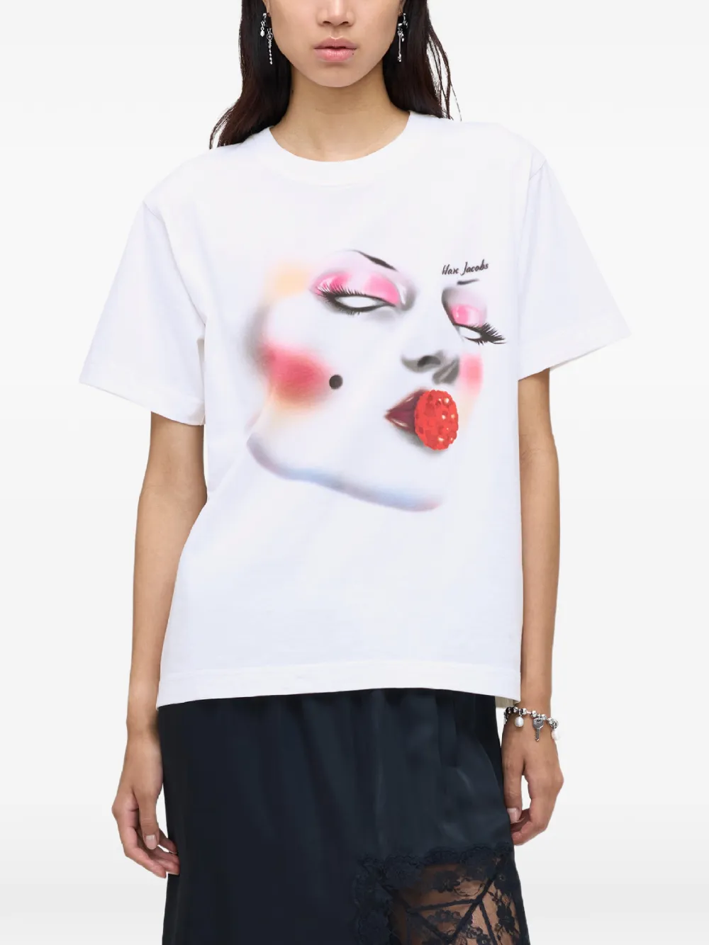 Marc Jacobs T-shirt met print Wit
