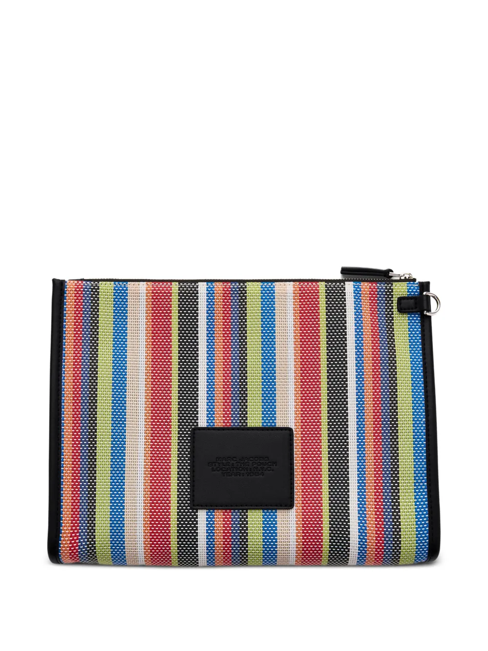 Marc Jacobs The Pouch gestreepte clutch Rood